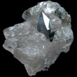 Dipyramidal Anatase In Quartz