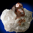 Lustrous Brown Andradite in Quartz