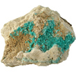 Aurichalcite Crystals on Matrix