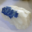 Deep Blue Dumortierite on Quartz