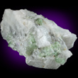 Green Fluor-edenite in Marble