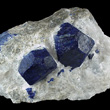 Two Matrix Lazurite Crystals