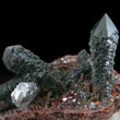 Quartz with Hedenbergite inclusions