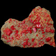 Bright Red Realgar Crystal Plate