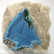 Shattuckite Crust and Malachite