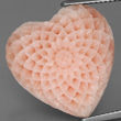 Salmon-Colored Coral Heart