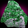 Uvarovite Drusy Matrix