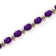 Amethyst and Gold Bracelet