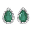 Pearshape Emerald Earrings