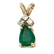 Pearshape Emerald Earring