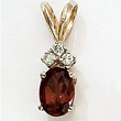 Garnet & Diamond Pendant