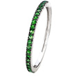 Green Garnet Eternity Band