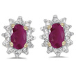 Ruby and Diamond Earrings