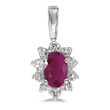 Ruby and Diamond Pendant