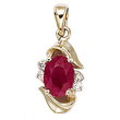 Ruby and Diamond Pendant