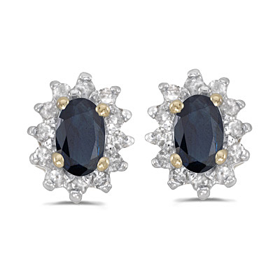 Sapphire Diamond Earrings