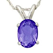 Tanzanite Pendant in White Gold