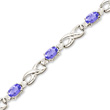 Tanzanite & Diamond Gold Bracelet