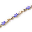 Tanzanite & Diamond Gold Bracelet