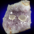 Botryoidal Fluorite on Amethyst