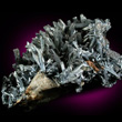 Terminated Stibnite Crystal Cluster